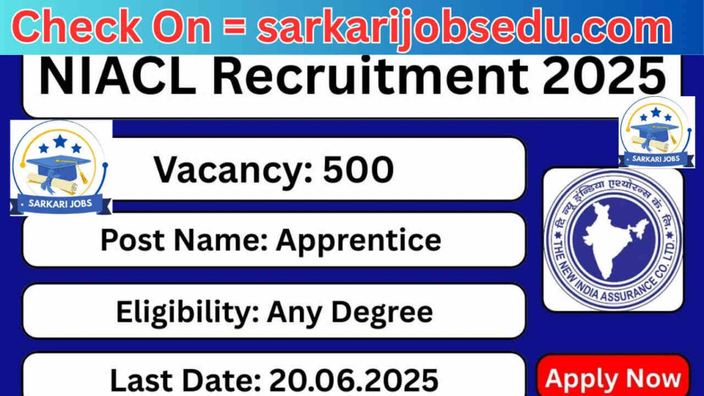NIACL Apprentice Recruitment 2025