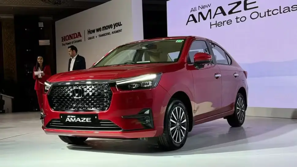 Honda Amaze 2025 – 1.2L petrol engine, 416L boot space and price starting at ₹ 8.14 lakh