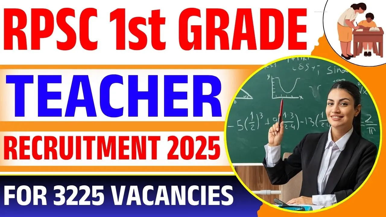 RPSC Senior Teacher Recruitment 2025: Notification released, know date, vacancy and registration process