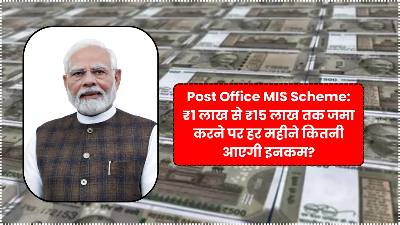 Post Office MIS Scheme: How much income will you earn every month if you deposit ₹1 lakh to ₹15 lakh?
